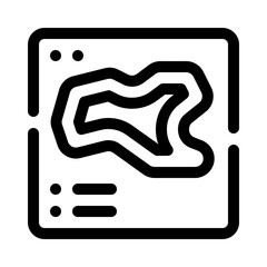 Heatmap line icon