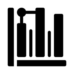 Bar chart glyph icon