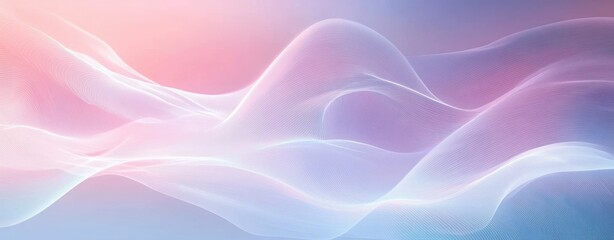 Fototapeta premium Abstract Minimalist Artwork Flowing Lines Soft Curves Pastel Background
