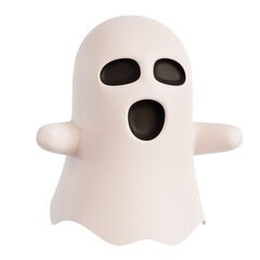 Ghost Halloween 3D Illustration