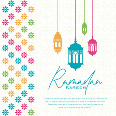 Design and layout Ramadan kareem card