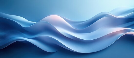 Abstract Blue Wave Design for Modern Business Presentation