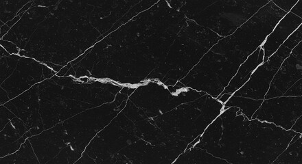 Elegant Black Marble Texture with White Veins High Resolution Background Image