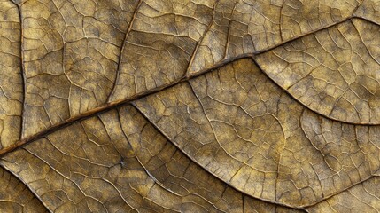 Abstract nature background of dried brown leaves textured details