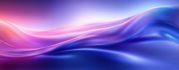 Fototapeta premium Surreal Abstract Wave Background with Neon Light and Fluid Motion