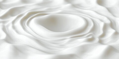 Abstract Minimalist White Ripple Rings on Smooth Surface Background