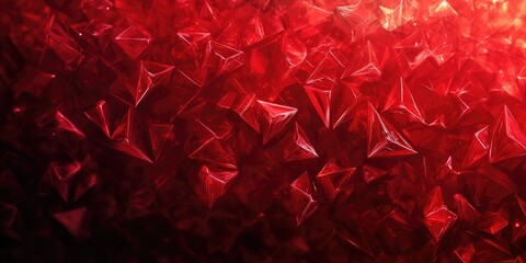 Close-up of red crystalline texture with sparkles.