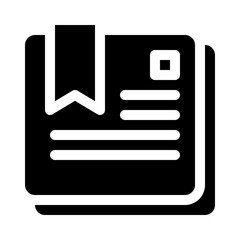 Bookmark glyph icon