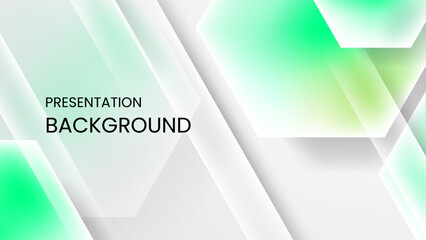Green and white gradient abstract-background for presentation slides, business templates, or modern minimalistic digital graphics.