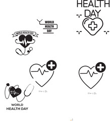 Digital health icons set. Tech, virtual, computing, online, medicine line icon set. Editable strokes.