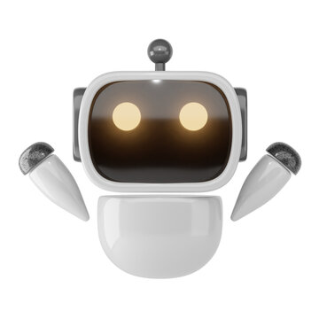 ai robo 3d icon and illustration