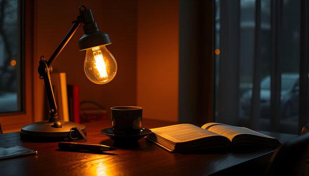 Notes and sphera, Side lit. isolated with white shades