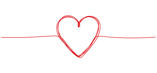 ラフな線で作ったハートマーク