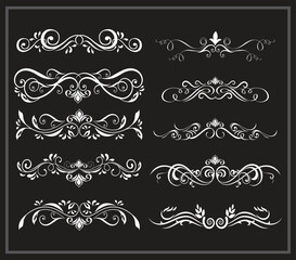 set of elements for design