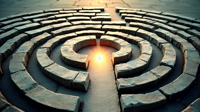 Stone Labyrinth: A Journey Towards Enlightenment