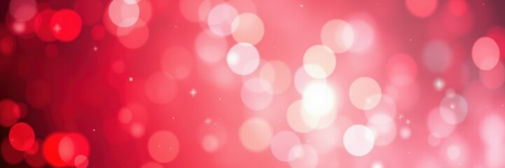 Bright red bokeh background creates a vibrant and festive atmosphere for celebrations and events