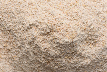Whole wheat flour texture, prepared for making homemade bread