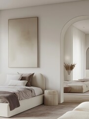 Modern Minimalist Bedroom Design with Neutral Tones