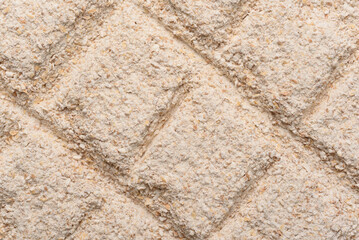 Whole wheat flour texture, prepared for making homemade bread