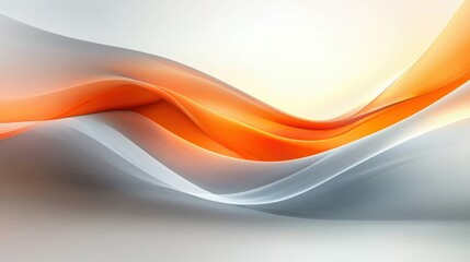 Minimalist Abstract Landscape with Smooth Curves and Gradients