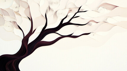 Minimalist Paper Quilling Art Featuring Clean Lines, Simple Shapes, and Elegant Color Palette, Ideal for Modern Home Decor