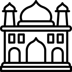 Mosque line icon