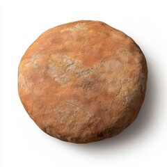 Fototapeta premium A smooth, round stone with earthy tones, showcasing a natural texture and color variation.