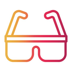 Obraz premium glasses Line Gradient Icon