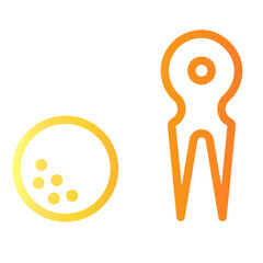 Fototapeta premium marker Line Gradient Icon