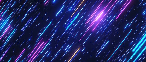 Colorful streaks of light creating a dynamic digital backdrop