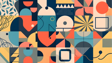 Geometric Patterns - Repeating shapes and lines for modern and abstract designs.