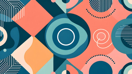 Obraz premium Geometric Patterns - Repeating shapes and lines for modern and abstract designs.