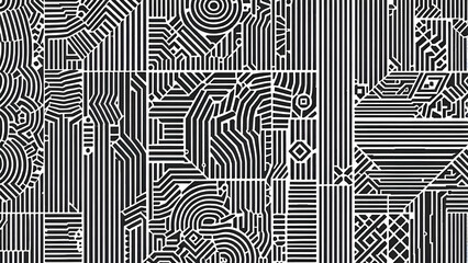 Geometric Patterns - Repeating shapes and lines for modern and abstract designs.