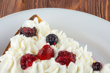 Lemon Pie with Berries and Chantilly Cream