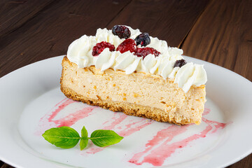 Lemon Pie with Berries and Chantilly Cream