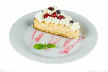 Lemon Pie with Berries and Chantilly Cream