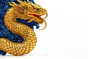 Fototapeta premium Exquisite chinese snake pendant with gemstone accents cultural art ornate design stylish showcase