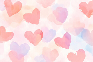 PNG Light pink background with blurred hearts illustration pastel design.
