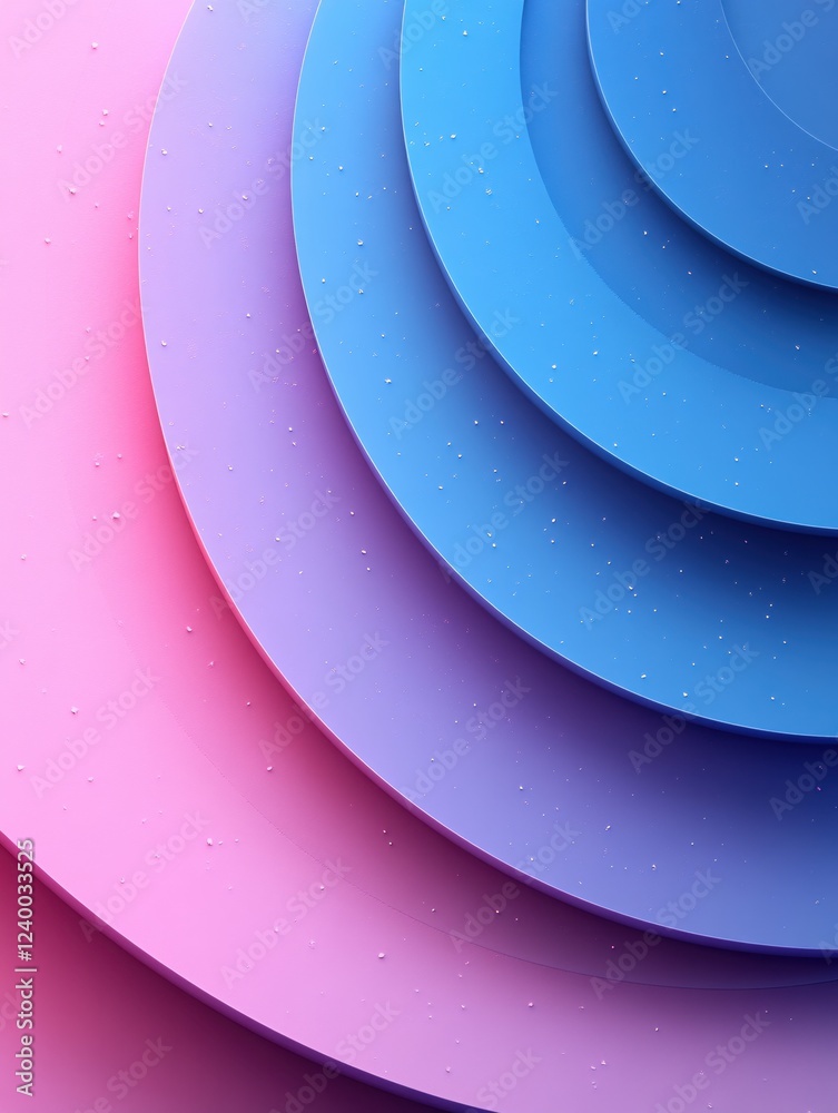 Poster abstract pastel circles with soft light and subtle texture creating a modern design element