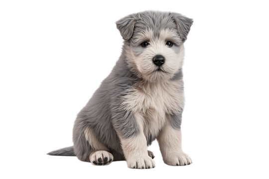 3D Puppy Dog Isolated on Transparent PNG Background