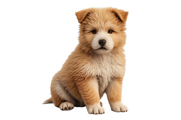 Obraz premium 3D Puppy Dog Isolated on Transparent PNG Background