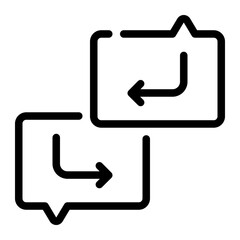 conversation line icon
