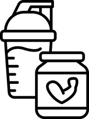 Protein shake icon