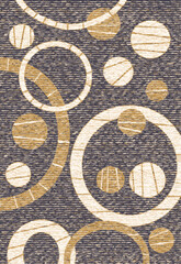 Geometrical Carpet Vector modern Pattern with texture and trending colors in high resolution
