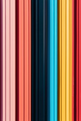 Obraz premium Colorful Vertical Metal Panels Displaying Vibrant Hues