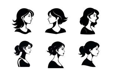 profile views of women hairstyles