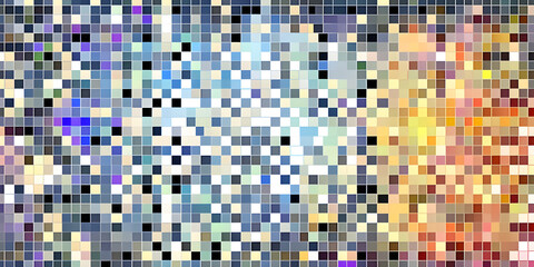 Abstrakte Pixelkunst mit bunten Farben