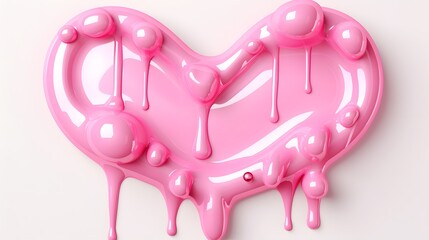 Mesmerizing Abstract 3D Pink LOVE Text with a Unique Liquid Melting Effect on a Minimalist Geometric Background  Striking Digital Showcasing Modern Creative Design and Romantic Symbolism