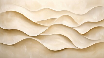 Obraz premium Textured abstract mimicking sand dunes, with soft beige tones and smooth gradients