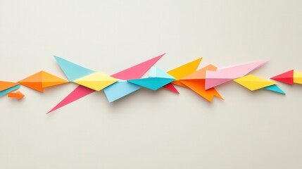 Minimalist Profit Loss Diagram, sleek paper design, vibrant arrows illustrate financial trends, clear and engaging visual representation